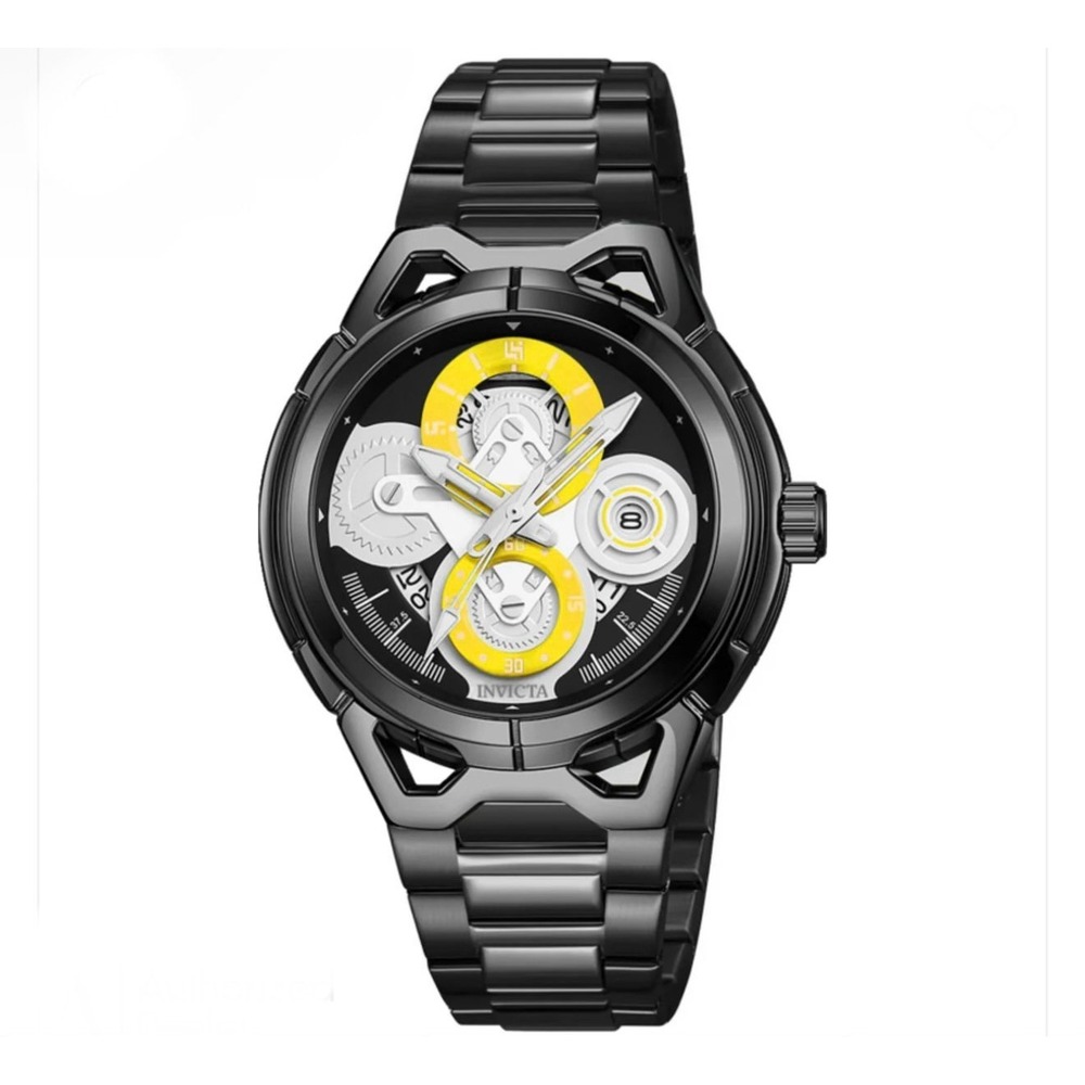 Invicta 79009 Men's Quartz S1 RALLY Black Dial Date Black Watch w/ Box